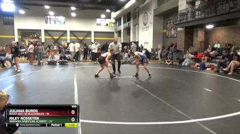100 lbs Round 3 (4 Team) - Riley Rosseter, Nebraska Wrestling Academy vs Juliana Burds, Rocky And The Bullwinkles