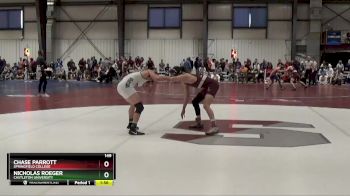 149 lbs 5th Place Match - Nicholas Roeger, Castleton University vs Chase Parrott, Springfield College