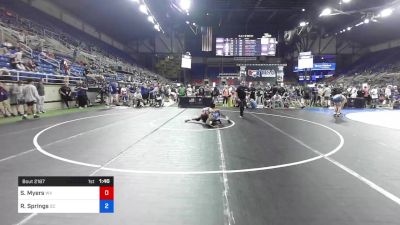 120 lbs Cons 32 #2 - Stephen Myers, West Virginia vs Richard Springs, South Carolina