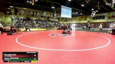 126 lbs Cons. Round 1 - Dylann Ruiz, Los Alamitos vs Isaac Ghaffari, Camarillo