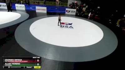 45 lbs Quarterfinal - Jourden Ortega, TUF California Wrestling Academy vs Alijah Moreno, California