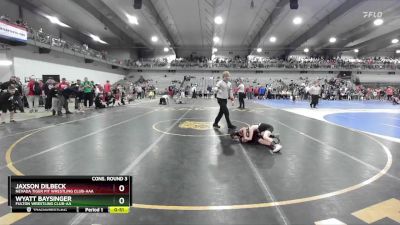 60 lbs Cons. Round 3 - Wyatt Baysinger, Fulton Wrestling Club-AA vs Jaxson Dilbeck, Nevada Tiger Pit Wrestling Club-AAA