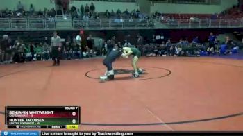 120 lbs Round 7 (8 Team) - Hunter Jacobsen, Lincoln Southwest vs Benjamin Whitwright, Cheyenne East