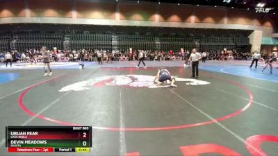 132 lbs Cons. Round 1 - Urijah Fear, Casa Roble vs Devin Meadows, Shasta