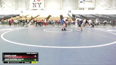 152 lbs Cons. Round 5 - Joseph Dare, Whitesboro Wrestling Club vs Abdelraheem Alajji, Buffalo Nomads Wrestling