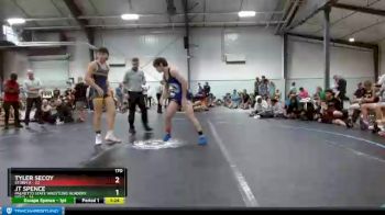 170 lbs Semis & 1st Wrestleback (8 Team) - Tyler Secoy, Storm A vs JT Spence, Palmetto State Wrestling Academy Gold