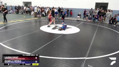 90 lbs Rr2 - Lauren Esmay, Baranof Bruins Wrestling Club vs Esabella Arvelo, Chugach Eagles Wrestling Club