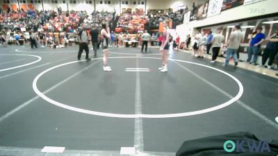 97 lbs Rr Rnd 2 - Hayden Farnsworth, Pryor Tigers vs Zoie Reed, Sallisaw Takedown Club