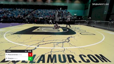 125 lbs Consi Of 16 #1 - Paul Mascarenas, Grand View vs Riley Siason, Menlo