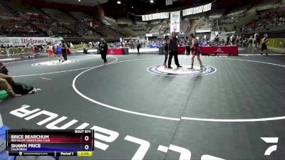 100 lbs Quarterfinal - Brice Bearchum, Red Bluff Wrestling Club vs Shawn Price, California