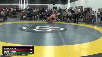 159 lbs Round 3 (8 Team) - Brody Kehler, Patriots Wrestling Club vs Colton Gipson, Outlaws Xtreme