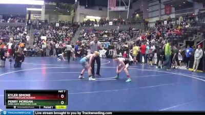 95 lbs Champ. Round 1 - Perry Morgan, Open Mats Wrestling Club vs Kyler Simons, Moen Wrestling Academy