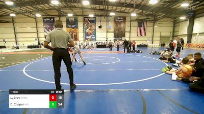 110 lbs Rr Rnd 3 - Lucas Bray, Grain House Wrestling Club vs Cameron Cooper, Indiana Outlaws Red