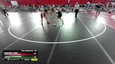 190 lbs Champ. Round 1 - Logan Schwinger, Wisconsin vs Konnor Tubin, Askren Wrestling Academy