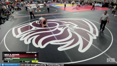 Champ. Round 1 - Broc R. Regner, Omaha Westside vs Logan Johnson, Millard West