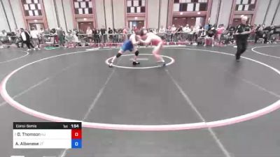 220 lbs Consolation - David Thomson, Nj vs Anthony Albanese, Ct