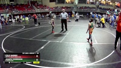 50 lbs Cons. Round 4 - Cole Sherry, Gretna Youth Wrestling vs Joseph Morrison, GI Grapplers