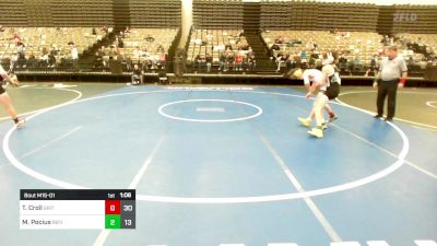 116 lbs Rr Rnd 1 - Trent Croll, Grit Mat Club vs Michael Pocius, Refinery Wrestling Youth