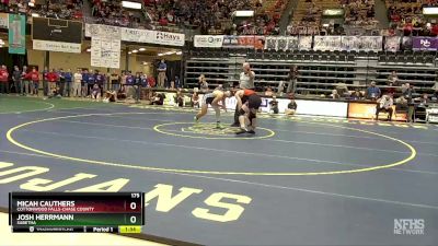 175 lbs Quarterfinal - Josh Herrmann, Sabetha vs Micah Cauthers, Cottonwood Falls-Chase County