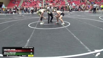 165 lbs 5th Place Match - Archer Webb, South Central Punisher Wrestli vs Brian Prough, Hays Wrestling Club