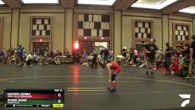 38/41 Semifinal - Hayden Zemba, Steel Valley Renegades vs Ryker Shaw, Shore Elite