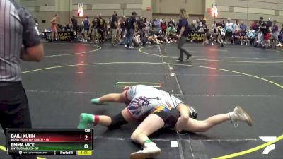 128 lbs Round 2 (4 Team) - Emma Vice, Untouchables vs Baili Kuhn, Beast Mode WA Green