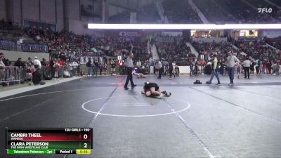 150 lbs Cons. Round 2 - Cambri Theel, Wamego vs Clara Peterson, The Farm Wrestling Club