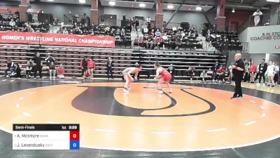 170 lbs Semifinal - Abby McIntyre, Grand View vs Joye Levendusky, Southern Oregon