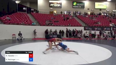 53 kg Rnd Of 16 - Kiely Tabaldo, Royalty Wrestling Club vs Sydney Petzinger, Cardinal Wrestling Club