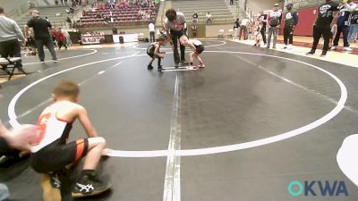 46 lbs Rr Rnd 3 - Weston Pulliam, Skiatook Youth Wrestling 2022-23 vs James Duncan, Pin-King All Stars