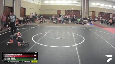 38 lbs Finals (8 Team) - Greyson Grunden, Belding Black vs Ryder Gatt, Backyard Brawlers