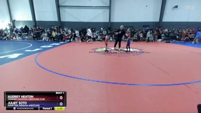 40-44 lbs Round 1 - Audrey Heaton, Thunder Mountain Wrestling Club vs Juliet Soto, Sunnyside Ironman Wrestling