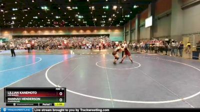 152 lbs Quarterfinal - Lillian Kanemoto, Los Banos vs Hannah Henderson, Harrisburg