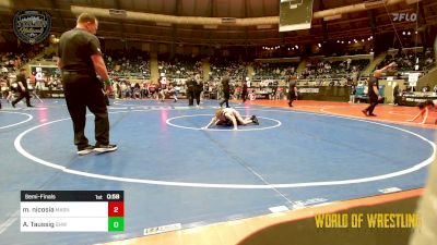 70 lbs Semifinal - Michael Nicosia, Mat Assassins vs Andrew Taussig, Greater Heights Wrestling