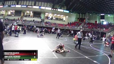 85 lbs Cons. Semi - Braxton Bleich, Fairbury Matmen vs Greyson Giorgio, WWC Predator Wrestling