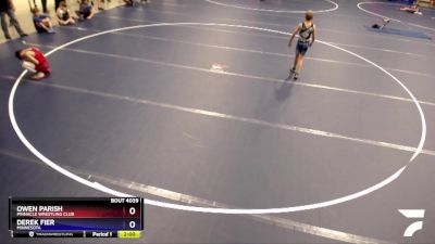 77 lbs Quarterfinal - Owen Parish, Pinnacle Wrestling Club vs Derek Fier, Minnesota