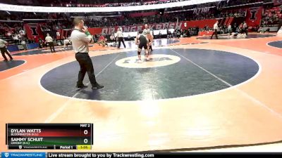 2A 138 lbs Cons. Semi - Dylan Watts, Bloomington (H.S.) vs Sammy Schuit, Lemont (H.S.)