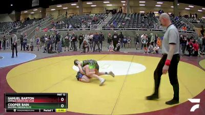 98 lbs Cons. Semi - Samuel Barton, Umpqua Wrestling Club vs Cooper Bain, Eastern Oregon Elite