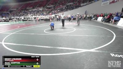 6A-126 lbs Semifinal - Isaac Hampton, Newberg vs Brody Lybarger, Mountainside