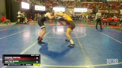 AA - 182 lbs Cons. Round 2 - Cooper Freitag, Billings West vs Matteo Bugni, Helena Capital