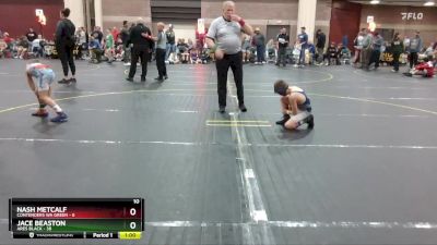 72 lbs Round 1 (4 Team) - Jace Beaston, Ares Black vs Nash Metcalf, Contenders WA Green