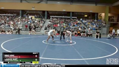 132 lbs Finals (8 Team) - Nino Vidic, Elgin Public Schools vs Landon Bart, Coweta Public School