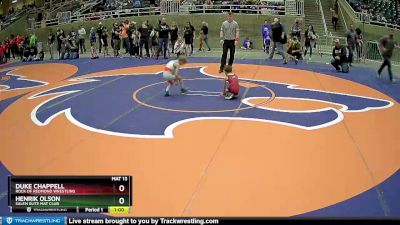 45 lbs Quarterfinal - Henrik Olson, Salem Elite Mat Club vs Duke Chappell, Rock Of Redmond Wrestling