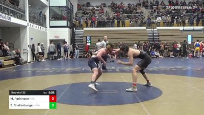 184 lbs Round Of 32 - Macartney Parkinson, Purdue vs Steven Shellenberger, John Carroll