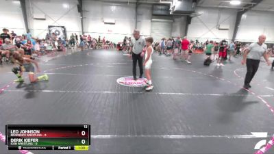 80 lbs Round 3 (4 Team) - Leo Johnson, Reverence Wrestling vs Derik Kiefer, Icon Wrestling