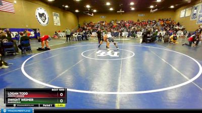 170 lbs Quarterfinal - Logan Todd, Arroyo Grande vs Dwight Weimer, Bakersfield