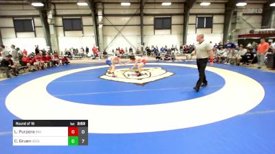 141 lbs Round Of 16 - Lucas Purpora, Bridgewater vs Charlie Gruen, Coast Guard