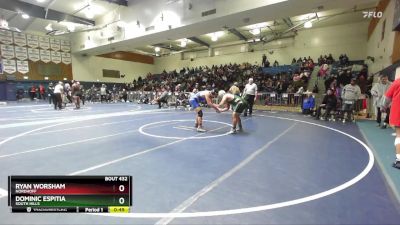 190 lbs Cons. Round 3 - Ryan Worsham, Nordhoff vs Dominic Espitia, South Hills