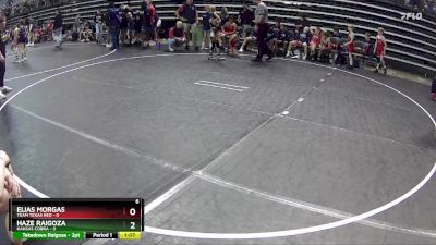 50 lbs Round 5 (6 Team) - Elias Morgas, Team Texas Red vs Haze Raigoza, Kansas Cobra