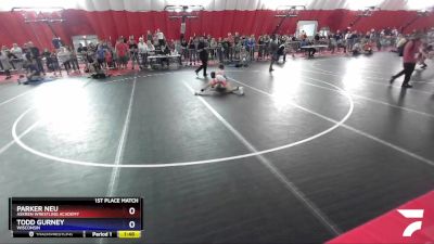 106 lbs 1st Place Match - Parker Neu, Askren Wrestling Academy vs Todd Gurney, Wisconsin